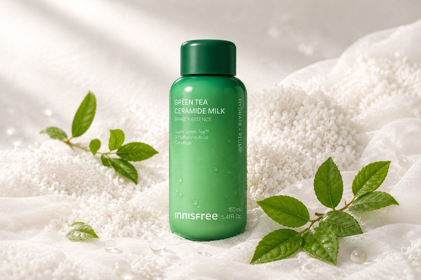 Innisfree Green Tea Ceramide Milk Barrier Essence – Essência Hidratante Facial