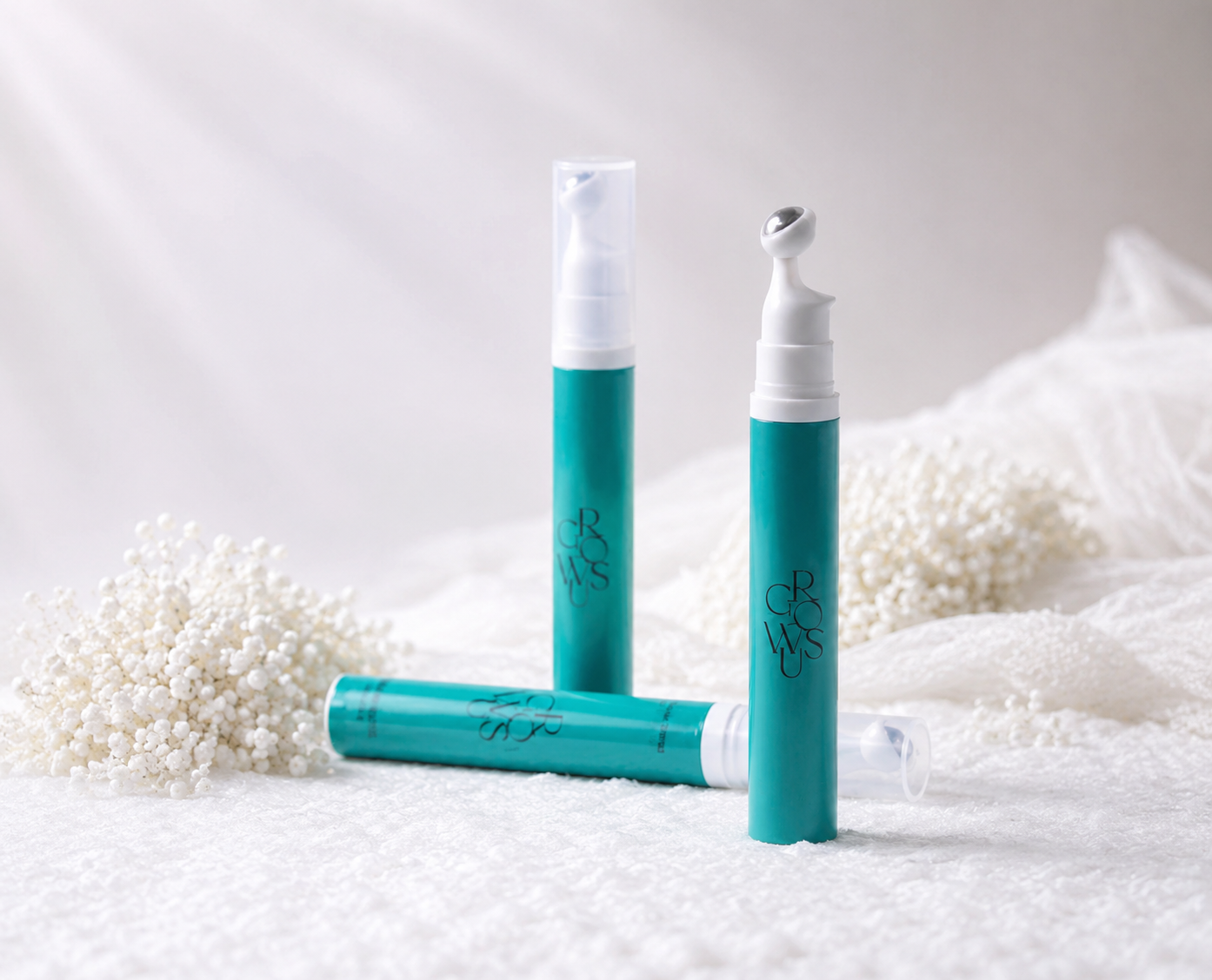 CROWSU Cooling Eye Serum Roller – Aplicador Massageador para Área dos Olhos