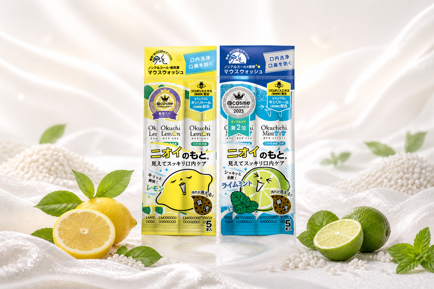Okuchi Lemon & Okuchi Mint Mouthwash