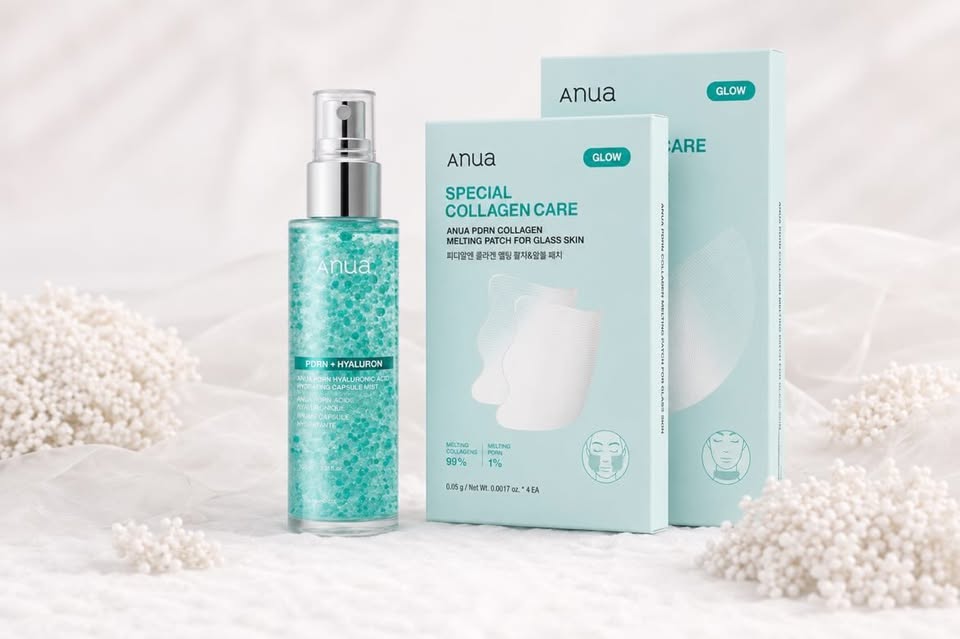 Kit Anua Glass Skin – Hidratação + Colágeno