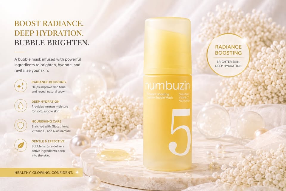 Numbuzin No.5 Vitamin-Niacinamide Concentrated Bubble Mask