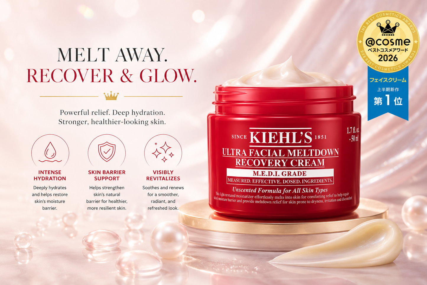 Kiehl’s Ultra Facial Meltdown Recovery Cream – Creme Facial Intensivo de Recuperação