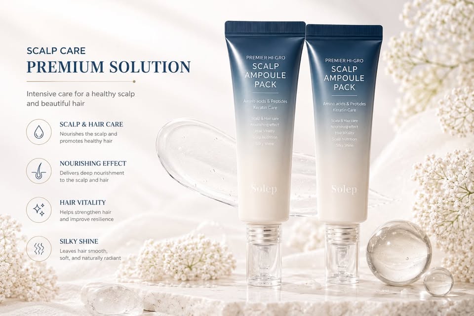 Solep Premier Hi-Gro Scalp Ampoule Pack – Amino Acids & Peptides