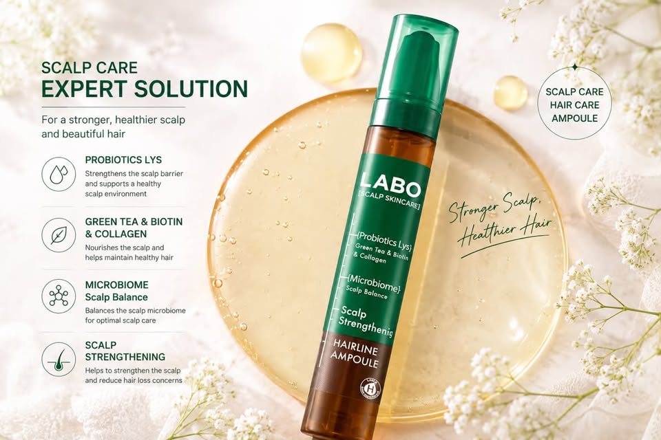 LABO Scalp Skincare Hairline Ampoule – Ampola Fortalecedora para Couro Cabeludo