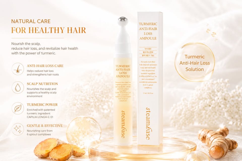 STEAMBASE Turmeric Anti-Hair Loss Ampoule