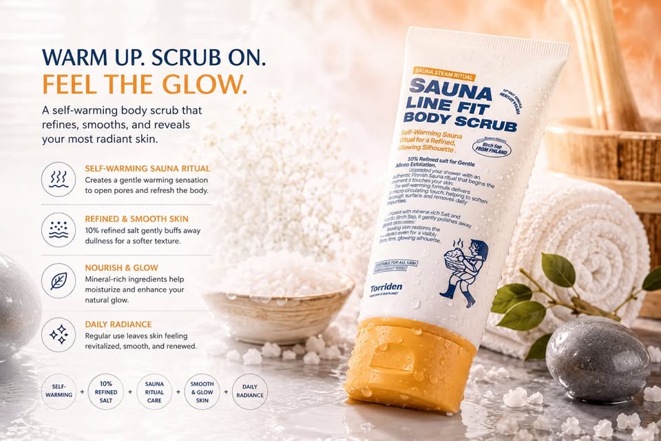 Torriden Sauna Line Fit Body Scrub – Self-Warming Body Scrub