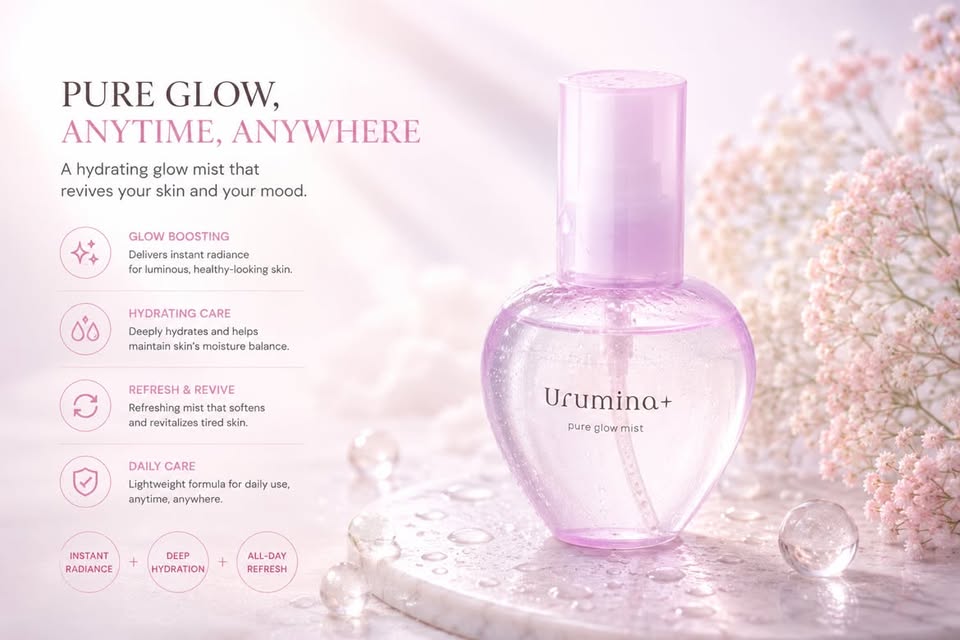 Urumina+ Pure Glow Mist – Hydrating Face Mist
