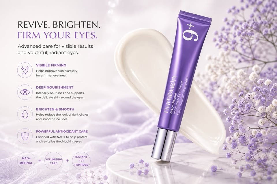 numbuzin No.9 NAD+ Retinol Volumetox Eye Cream