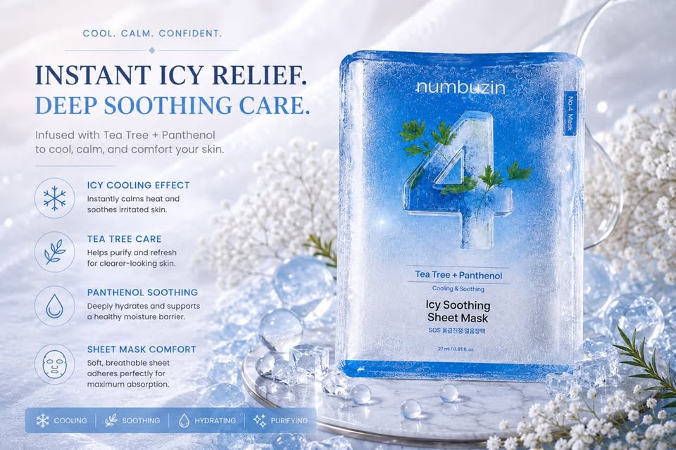 Numbuzin No.4 Icy Soothing Sheet Mask