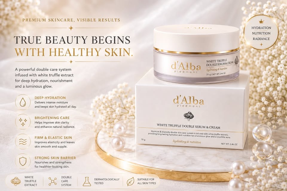 d’Alba White Truffle Double Serum & Cream