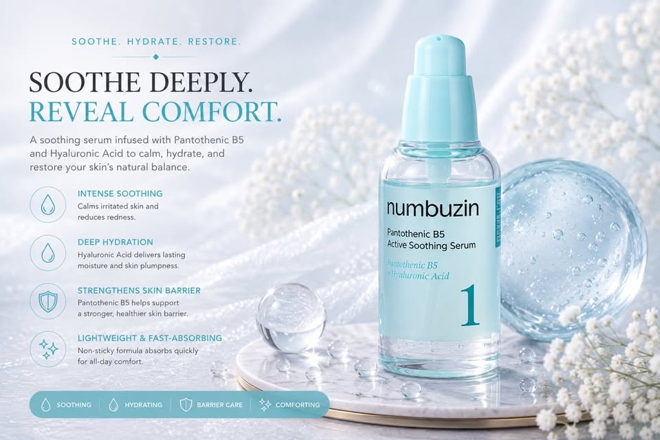 Numbuzin No.1 Pantothenic B5 Active Soothing Serum