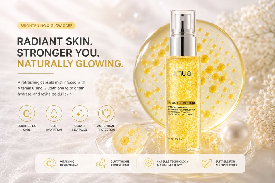 Anua Vita C + Glutathione Brightening Capsule Mist