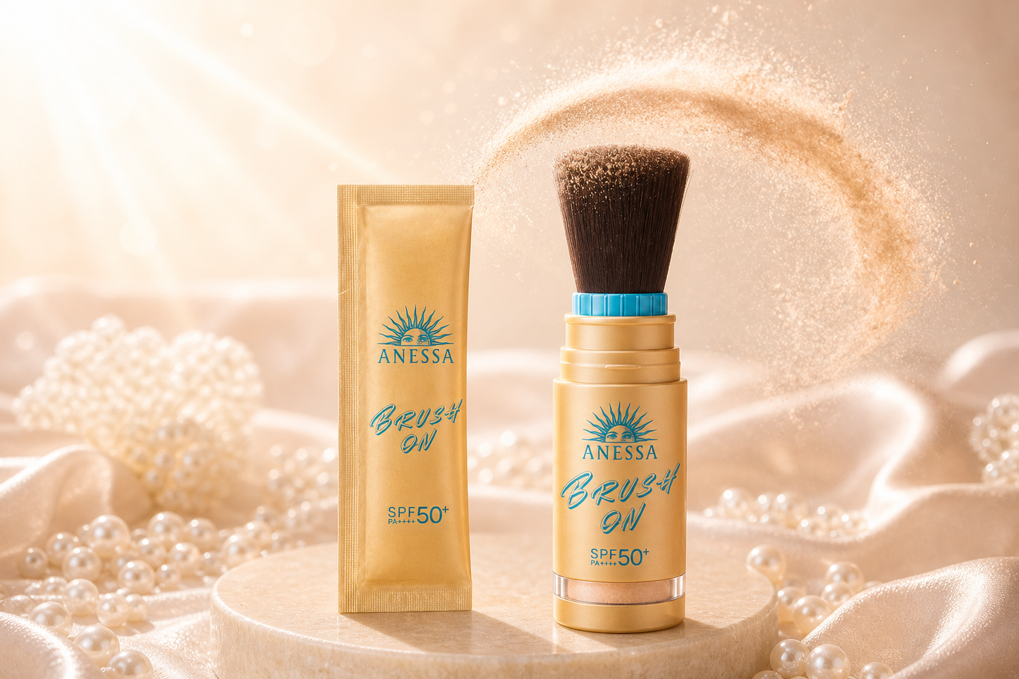 ANESSA Perfect UV Brush-On Powder SPF50+ PA++++ – Protetor Solar em Pó com Pincel