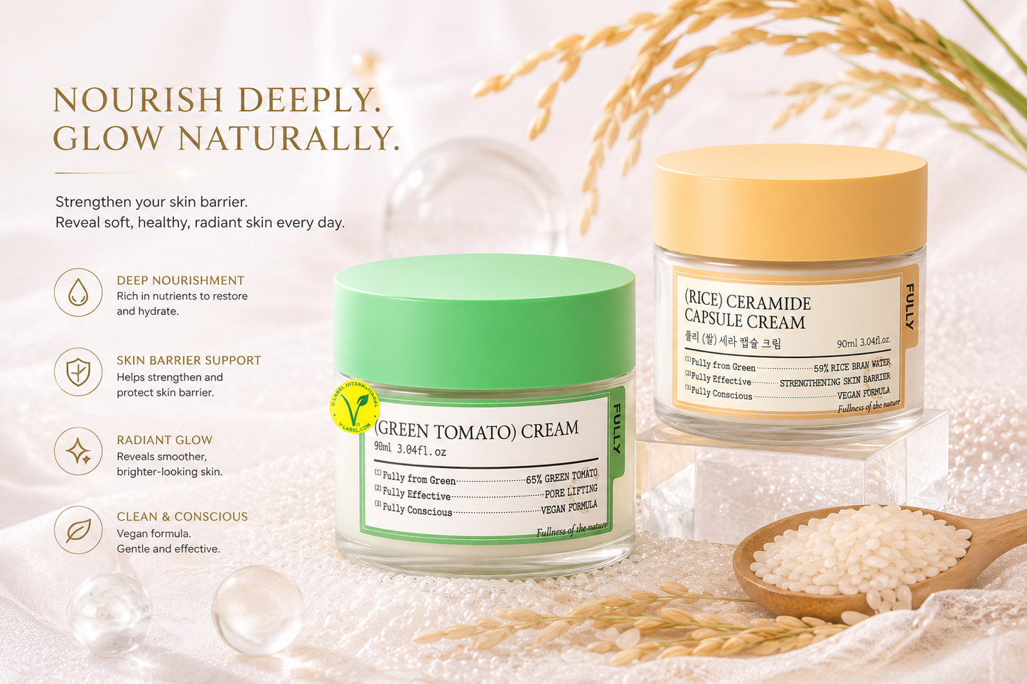 FULLY Green Tomato Cream - Rice Ceramide Capsule Cream