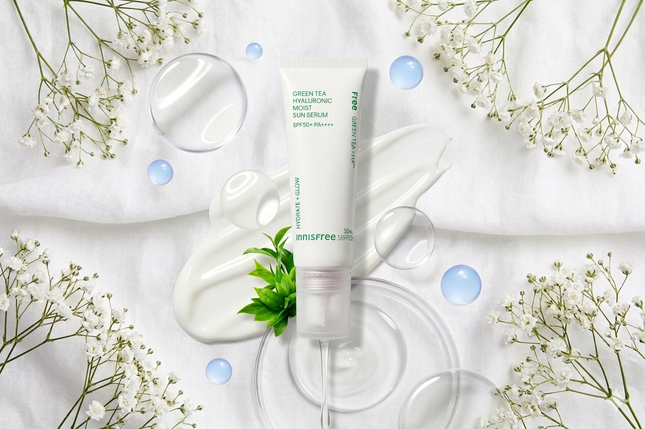 Green Tea Hyaluronic Moist Sun Serum