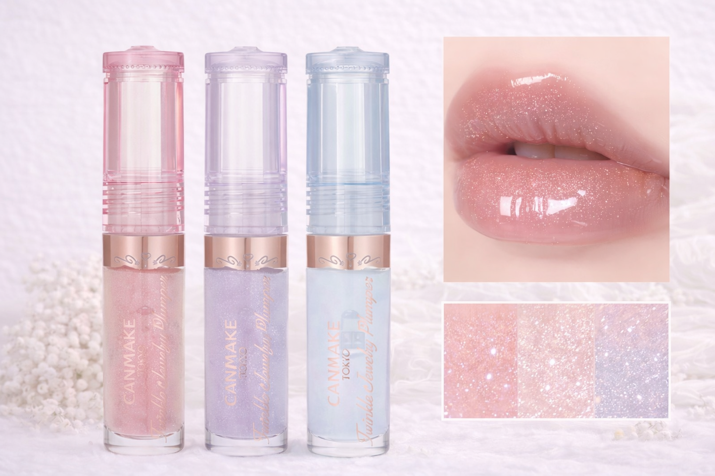 Canmake Twinkle Jewelry Plumper, Gloss Labial