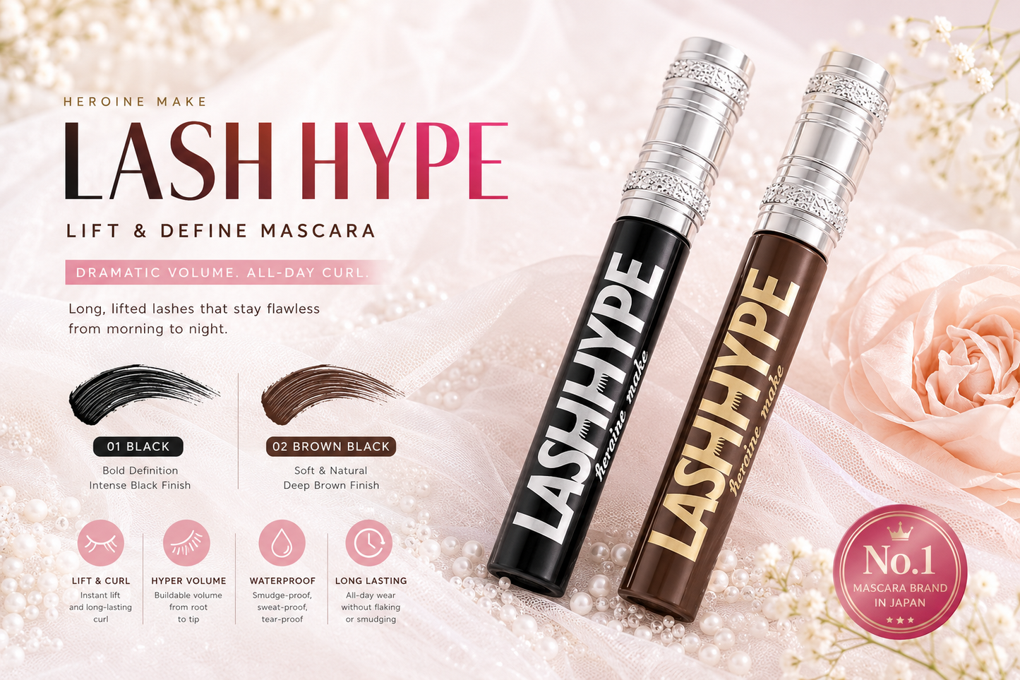 Heroine Make Lash Hype Lift & Define Mascara