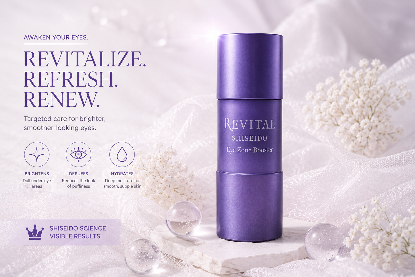 Shiseido Revital Eye Zone Booster – Tratamento para Área dos Olhos