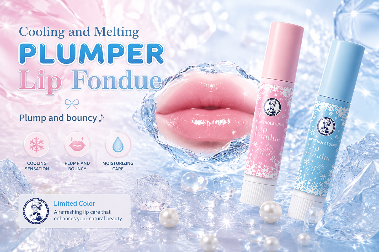 Mentholatum Lip Fondue Plumper – Lábios Mais Volumosos, Macios e Radiantes