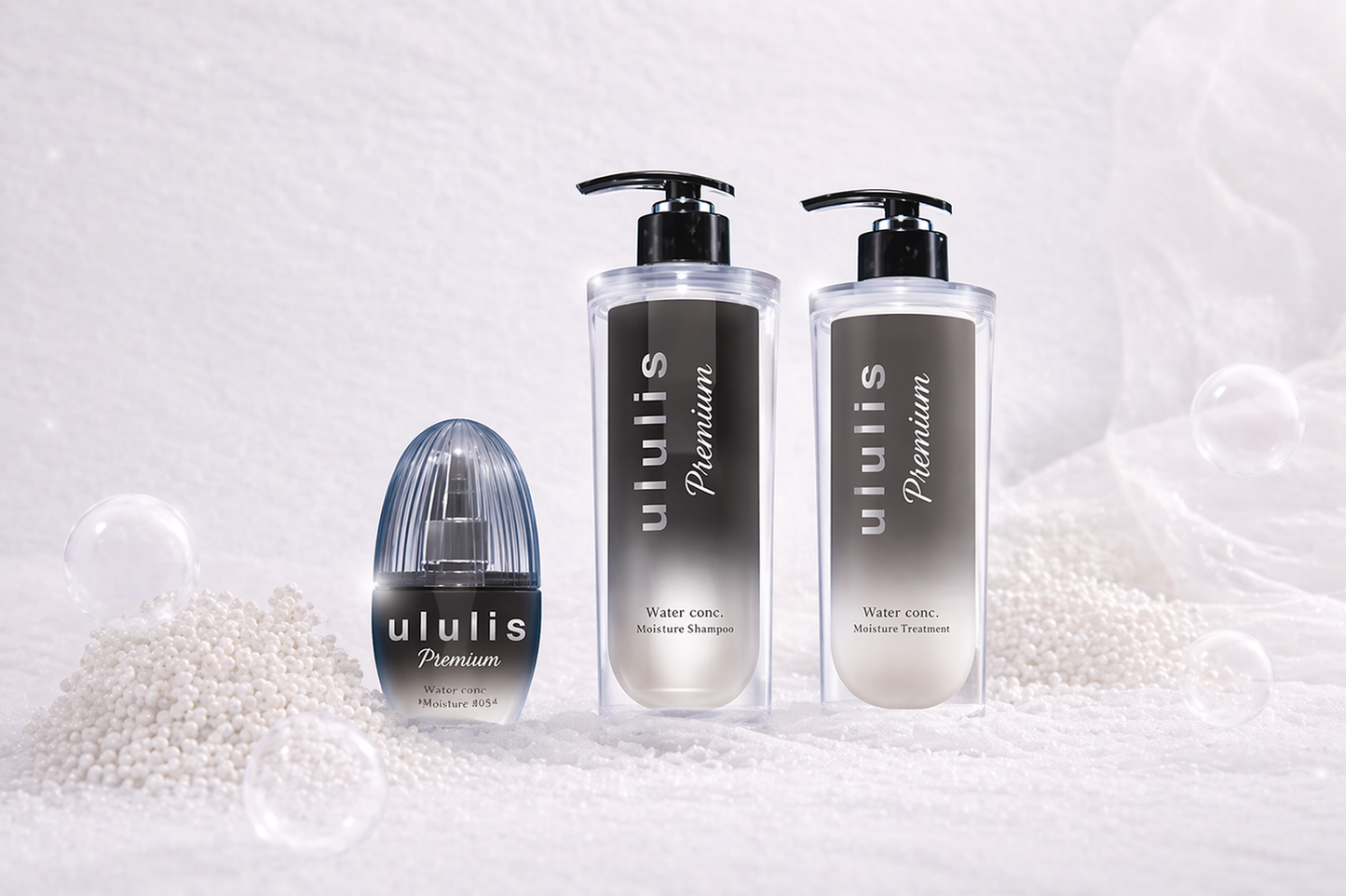 ululis Premium Water Conc Kit – Shampoo + Treatment (Japão)