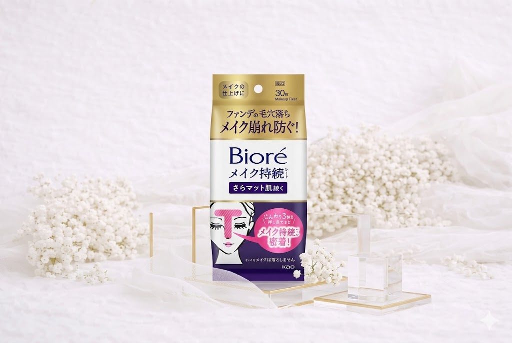 Bioré Makeup Fixer – Lenços Retocadores de Maquiagem (30 unidades)