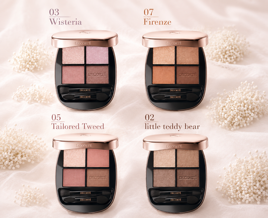 DECORTÉ Eye Glow Gem Palette – Paleta de Sombras Premium 4 Cores