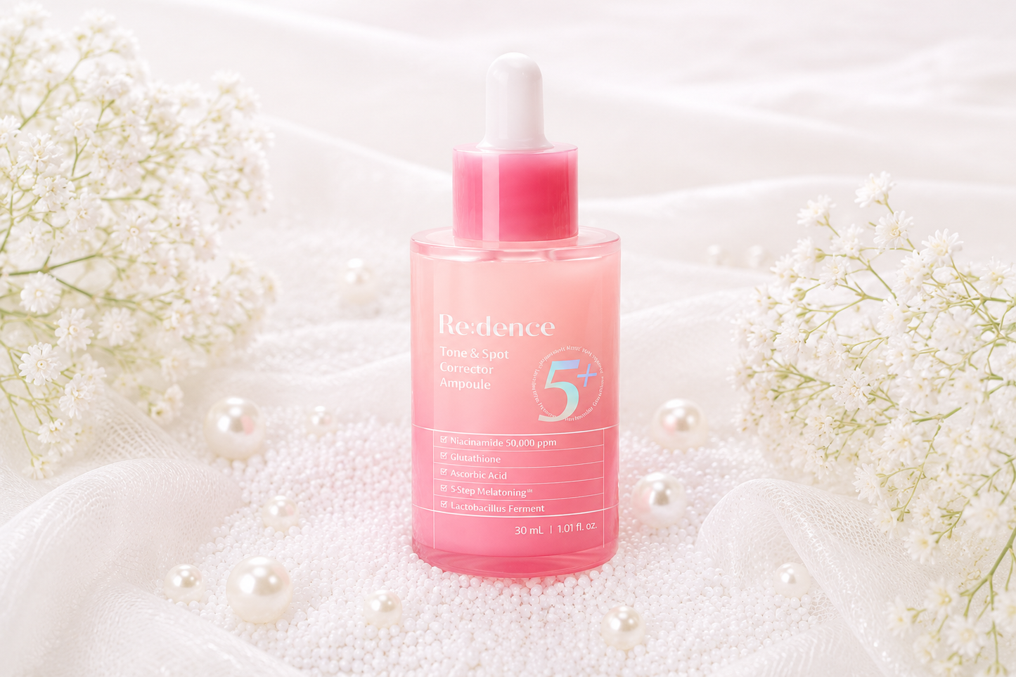 Re:dence Tone & Spot Corrector Ampoule 5+ – Sérum Clareador e Uniformizador para Manchas e Luminosidade