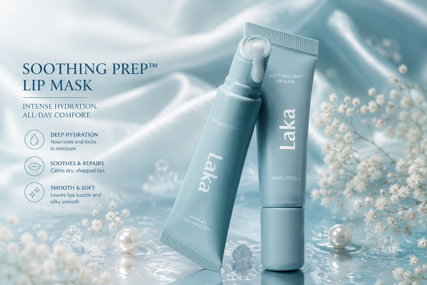 Laka Soothing Prep Lip Mask – Máscara Hidratante para Lábios