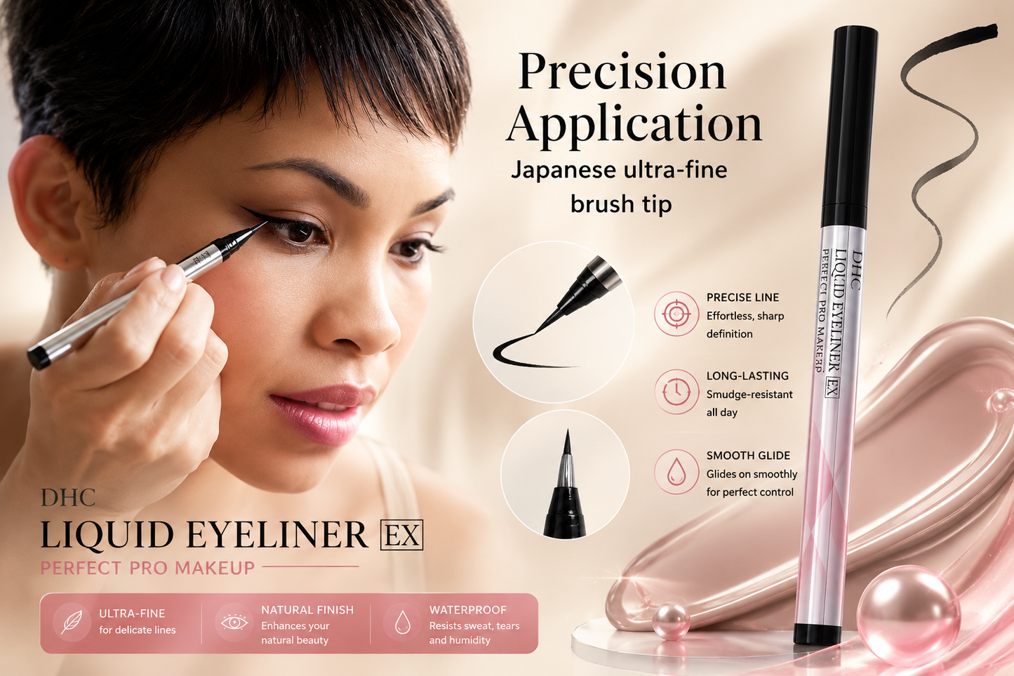 DHC Liquid Eyeliner EX – Precision Japanese Brush Tip