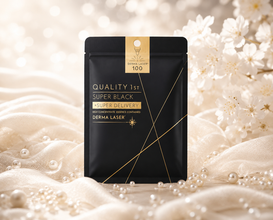 QUALITY 1st Derma Laser Super Black 100 Mask – Máscara Facial Intensiva Japonesa