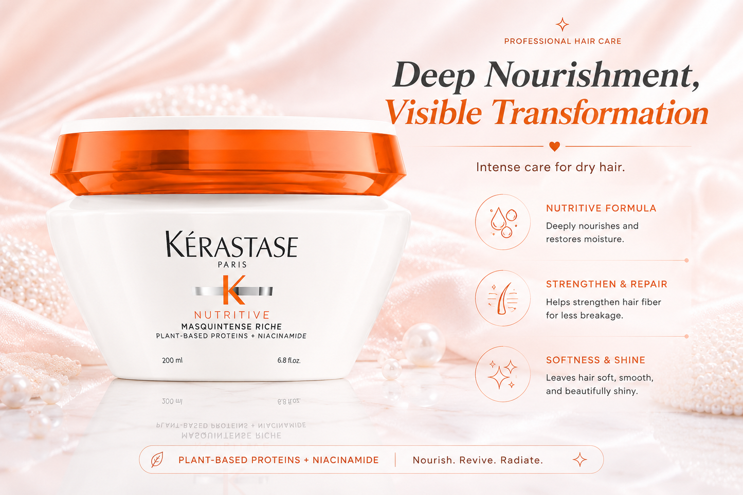 Kérastase Nutritive Masquintense Riche – Máscara Capilar Nutritiva para Cabelos Muito Secos