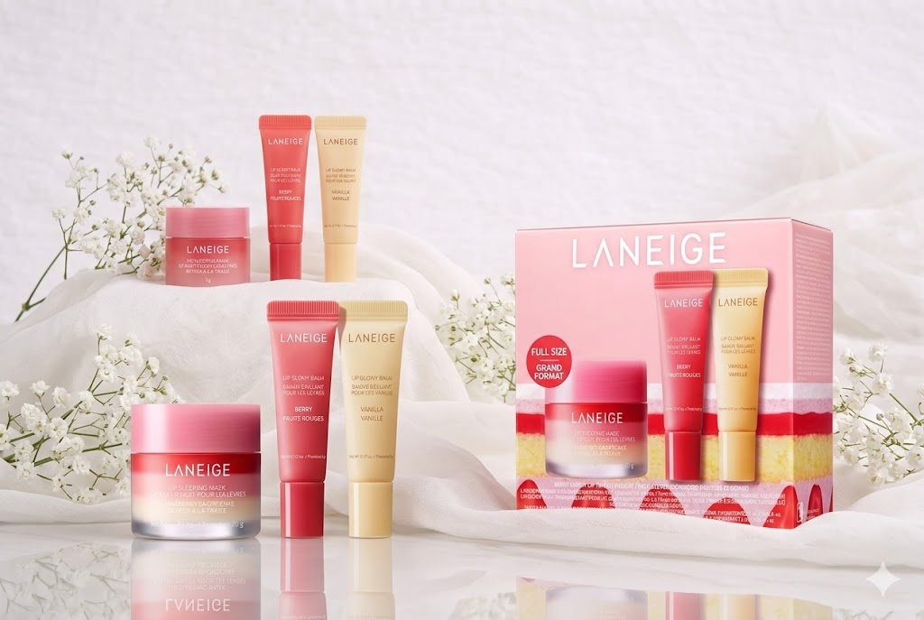 Laneige Lip Sleeping Mask & Glowy Balm Set