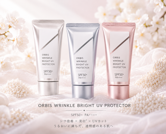 ORBIS Wrinkle Bright UV Protector SPF50+ PA++++ – White, Blue & Pink Edition