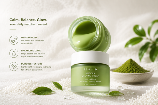 TIRTIR Matcha Calming Cream – Creme Calmante e Hidratante com Matcha PDRN