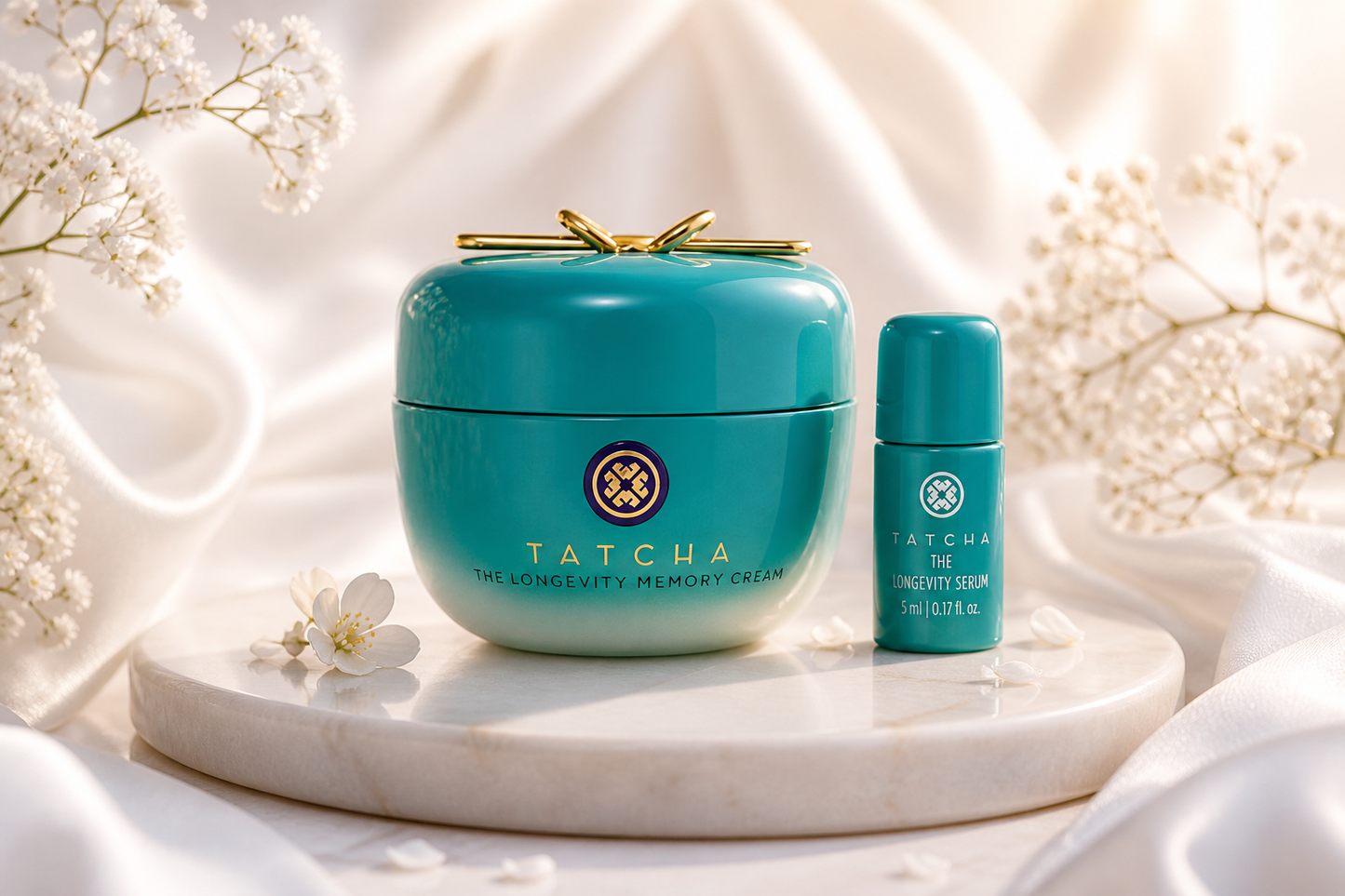 Tatcha The Longevity Memory Cream + Mini Longevity Serum Set