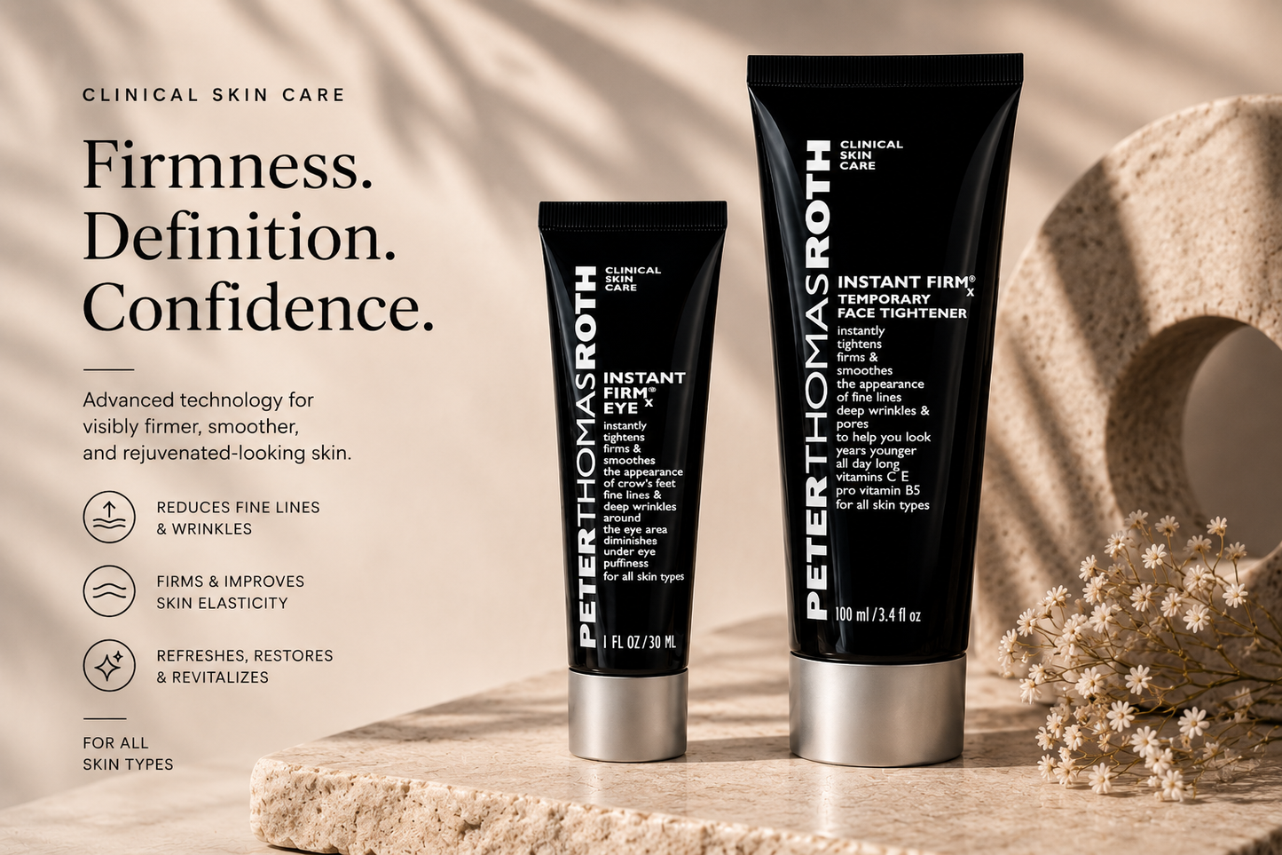 Peter Thomas Roth Instant Firm X Creme Tensor Facial e para Área dos Olhos
