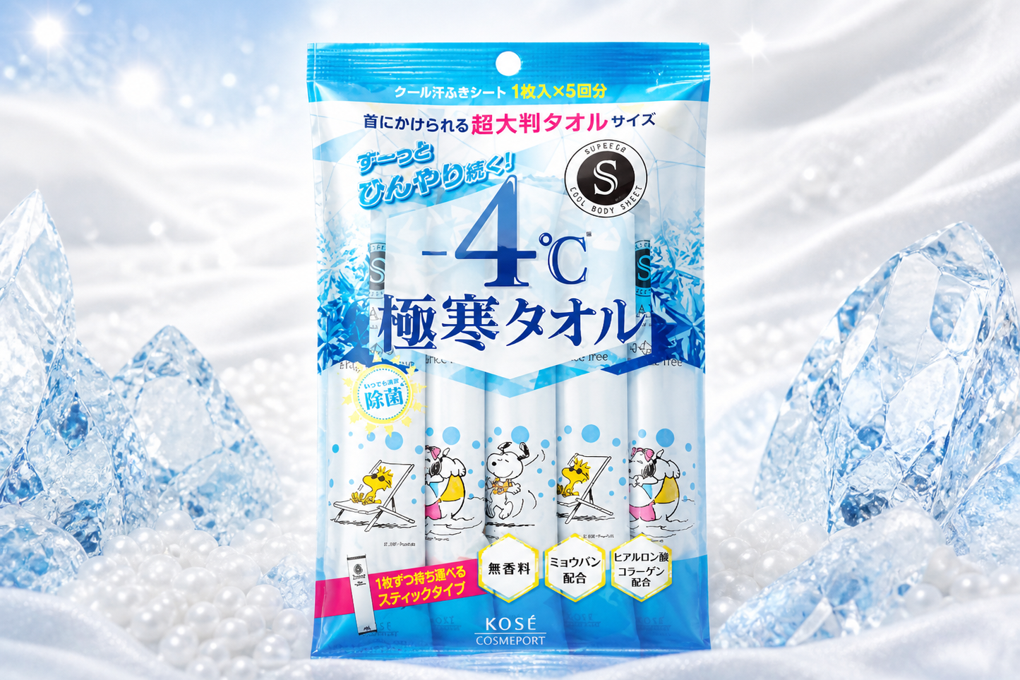 Toalhas Refrescantes Ultra Geladas -4°C KOSÉ Cosmeport