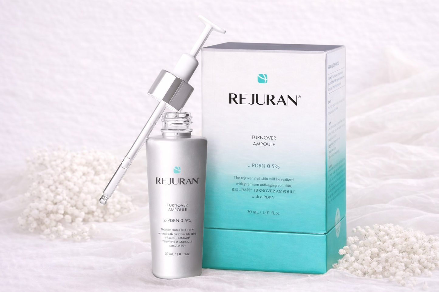 Rejuran PDRN Ampoule Coreano – Sérum Regenerador Anti-Idade com DNA de Salmão | Pele de Vidro (Glass Skin)