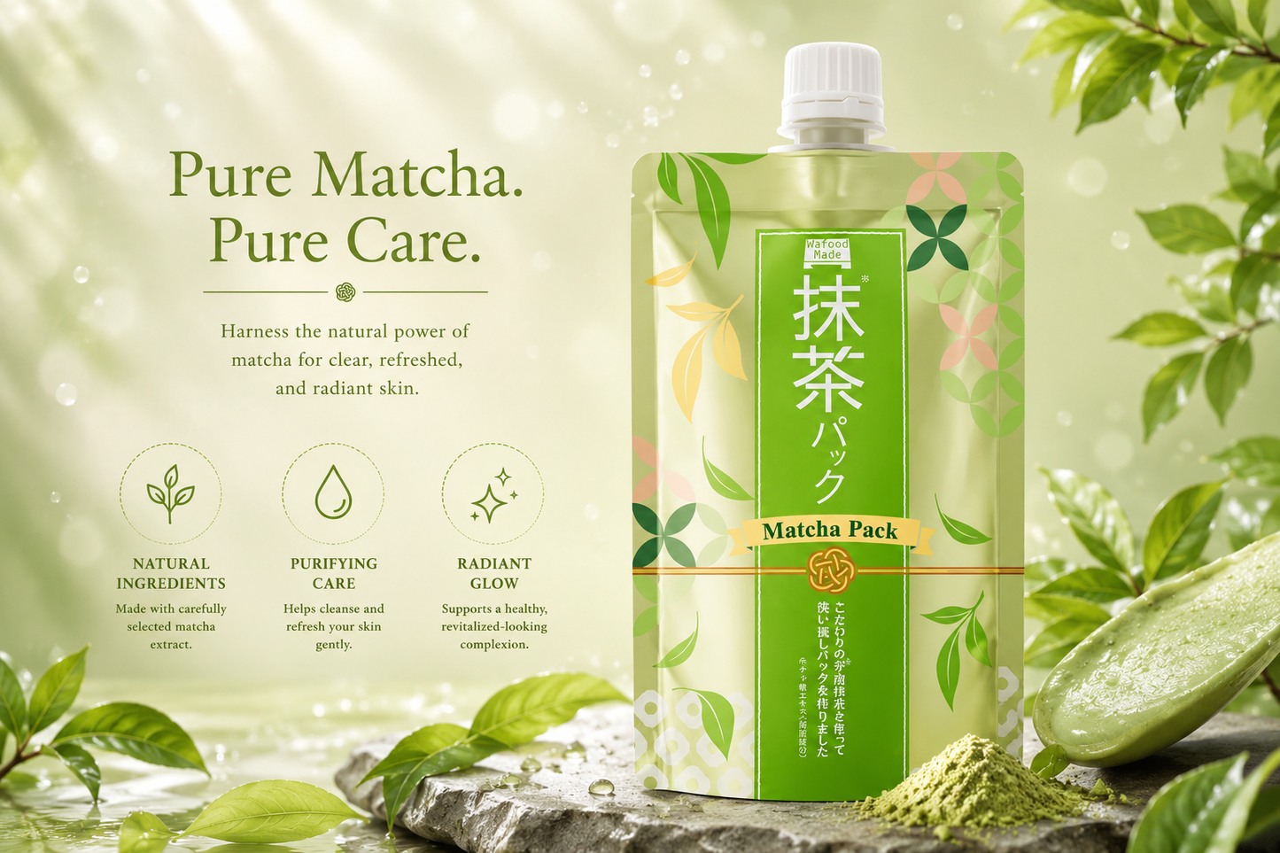 Matcha Pack – Máscara Facial Japonesa de Matcha Natural