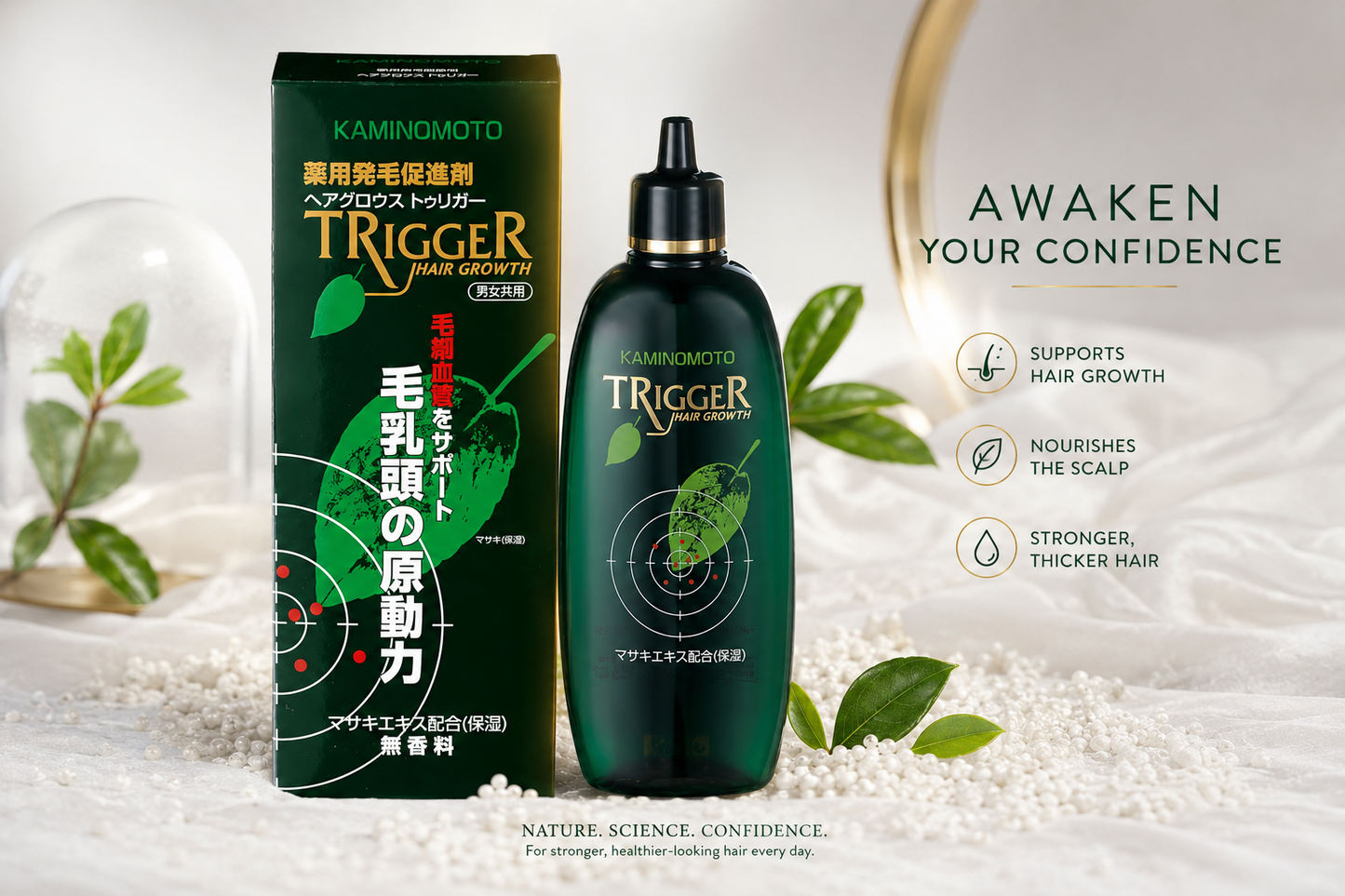 Kaminomoto Trigger Hair Growth – Loção Estimulante para Crescimento Capilar