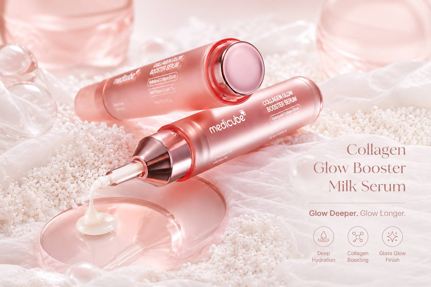 Medicube Collagen Glow Booster Milk Serum – Sérum Hidratante com Colágeno