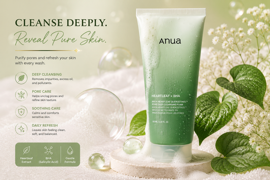 ANUA Heartleaf + BHA Pore Deep Cleansing Foam