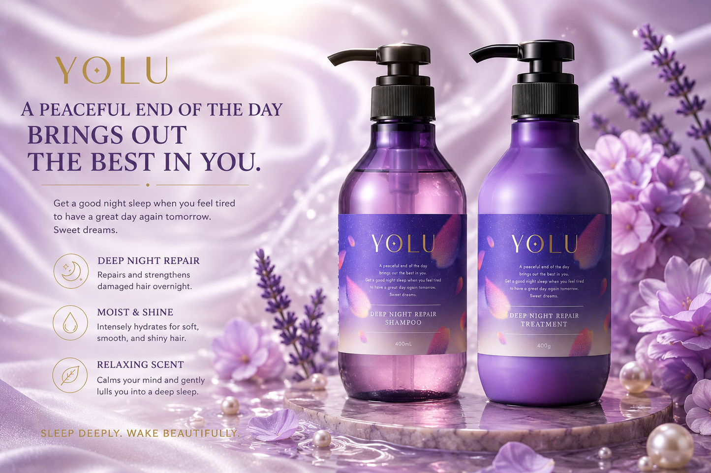 YOLU Deep Night Repair Shampoo + Treatment