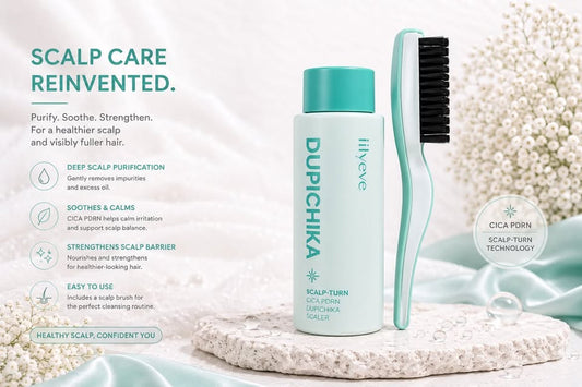 DUPICHIKA Scalp-Turn CICA PDRN Scaler & DUPICHIKA Scalp Brush