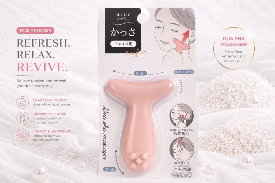 Massageador Facial Gua Sha com Esferas