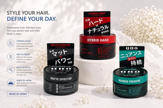 UNO Hair Wax Collection – Hybrid Hard, Matte Effector & Nuance Creator