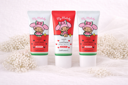 Cell Fusion C Laser UV Sunscreen SPF50+ PA++++ (My Melody Edition) - Kit com 3 unidades