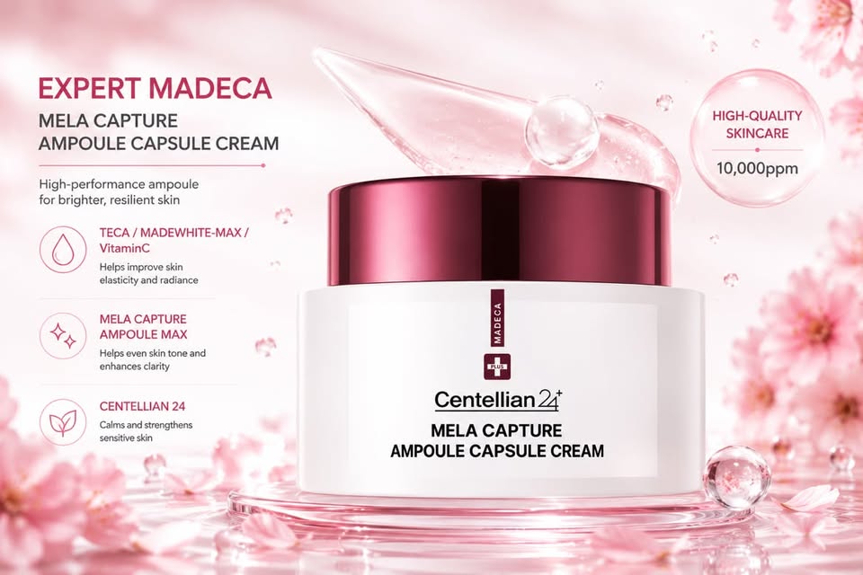 Centellian24+ Expert Madeca Mela Capture Ampoule Capsule Cream  – Creme Facial Iluminador com Cápsulas