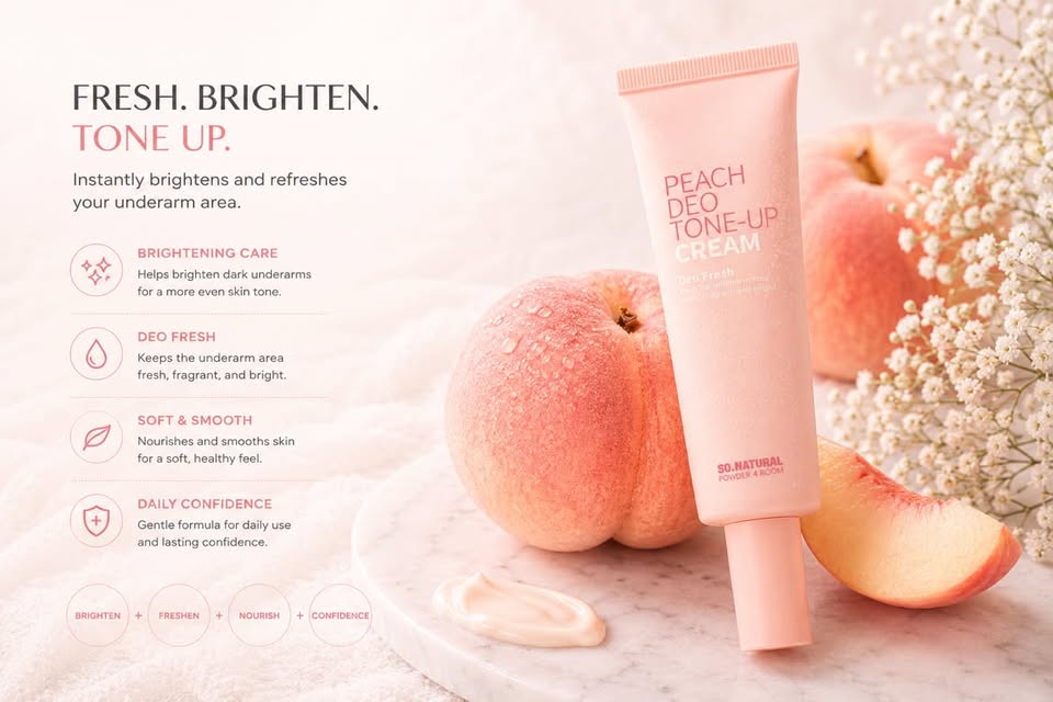 SO.NATURAL Peach Deo Tone-Up Cream