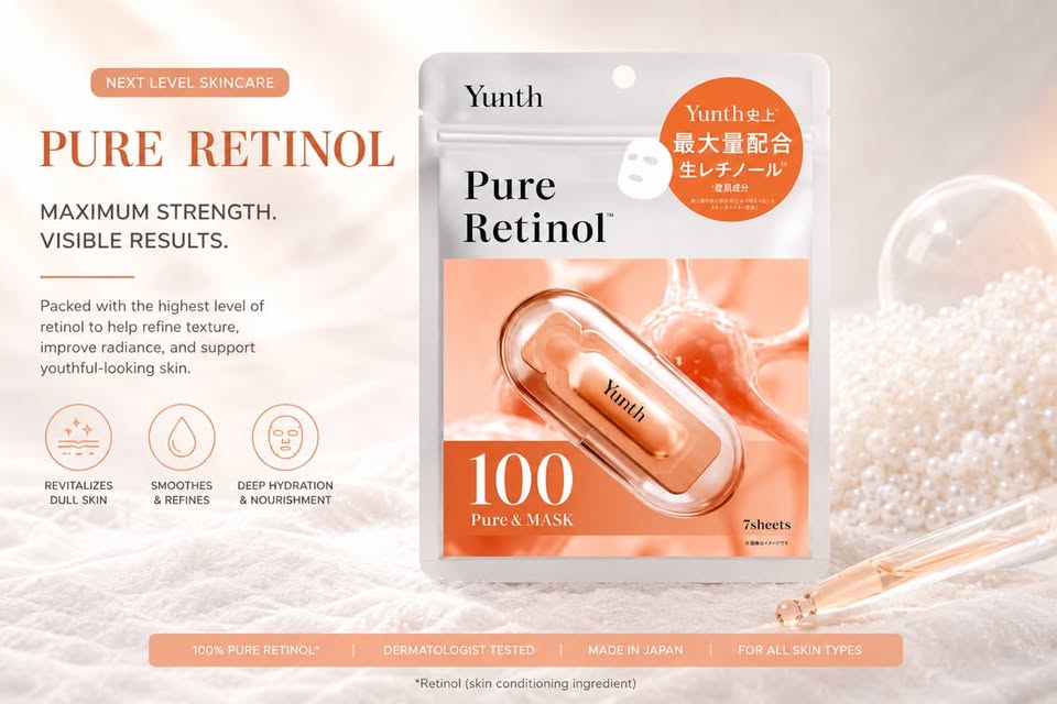 Yunth Pure Retinol 100 Pure & Mask